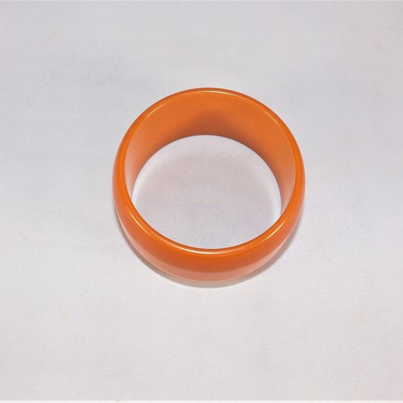 X-Wide Dark Butterscotch Vintage Bakelite Bangle - Picture 5 of 5